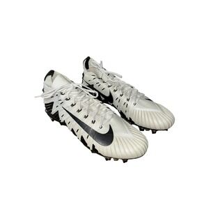 Nike Alpha Menace Low Steelers White, Silver Football Cleats Size 15 877140-100